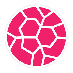 Fototapeta premium Football Icon Style