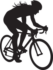 Fototapeta premium Bicycle Vector Silhouette | Bike Clipart SVG | Cycling Graphic DesignMountain & Road Bike Silhouettes | Editable Vector Set for T-Shirts & LogosBicycle SVG Bundle | Vintage & Modern Bike Silhouett