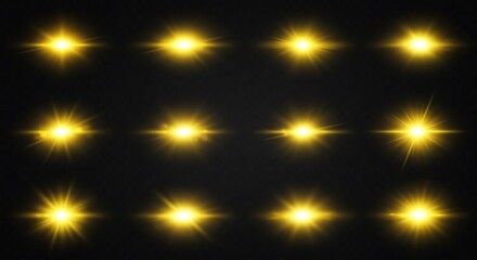 Lens Flares Collection - Golden Starburst Effects