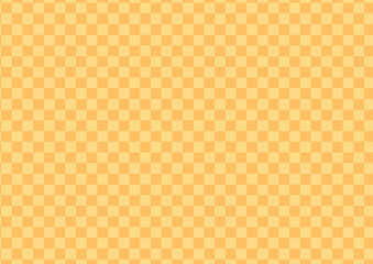 シンプルなオレンジ色の格子柄の背景素材
