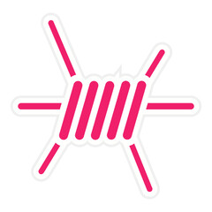 Barbed Wire Icon Style