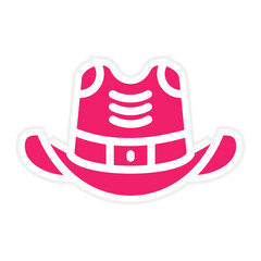 Cowboy Hat Icon Style