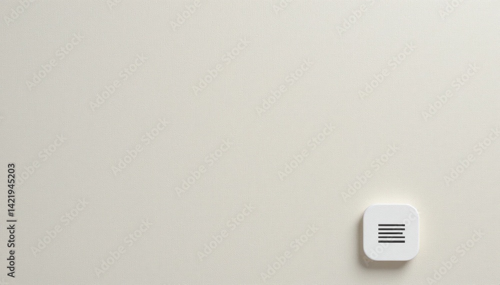 Aufkleber action of displaying minimalistic design elements on a wall indoor space digital content modern envi