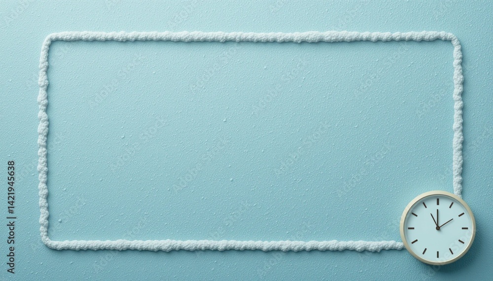 Poster time management techniques office desk visual content minimalist environment top-down view productiv