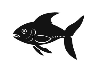 Fish icon set, vector illustration. Food illustration sign collection.