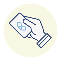 Hand Holding Card, Bank Card Payment Icon 
