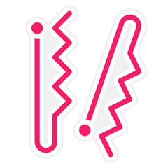 Hair Pin Icon Style