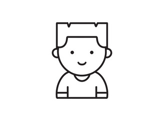 set of an Happy Kids Boy Icon