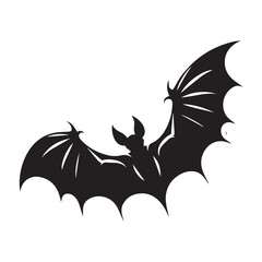 Bat Silhouette Logo Design
