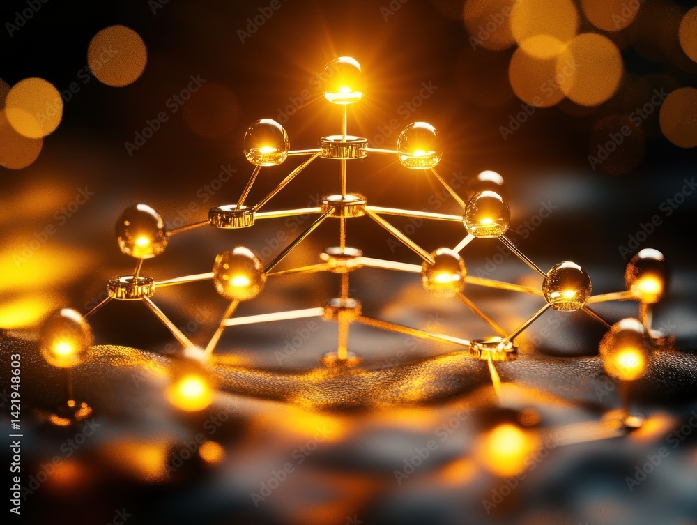 Poster illuminated network: a golden structure of interconnection