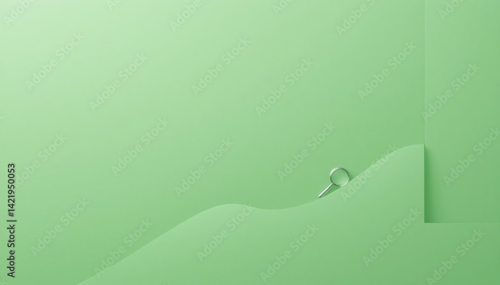Poster exploring minimalistic design concepts digital environment graphic content tranquil viewpoint green 