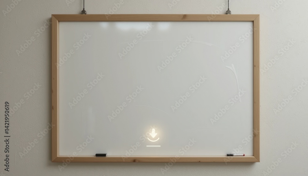 Aufkleber creative brainstorming session in modern office whiteboard collaboration professional environment dy