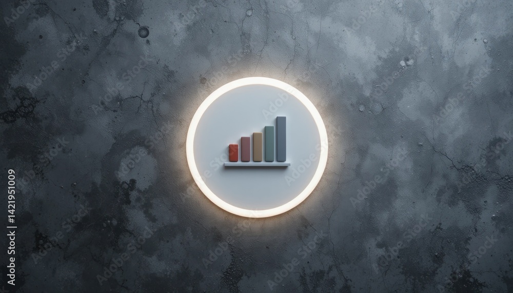 Poster data visualization growth metrics business environment infographic design digital space graphic view
