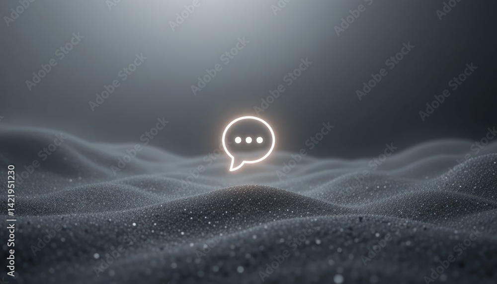 Poster digital communication trends virtual space image visualization modern technology abstract environmen