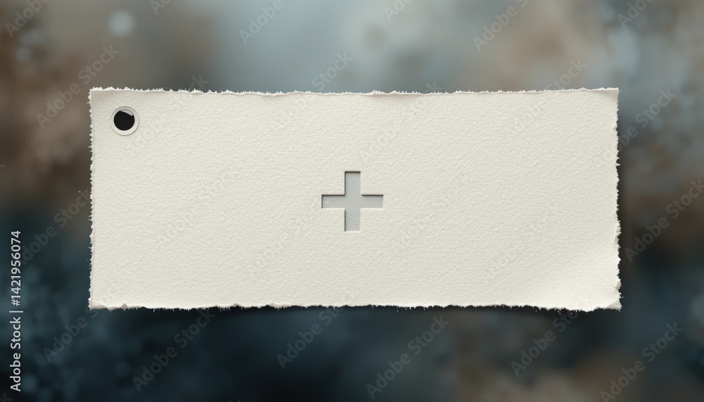 Poster creative design action with blank tag digital art studio graphic content abstract background close-u