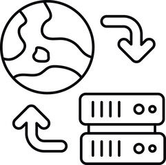 Vectors Networking Line Icons and Pack Illustrations
