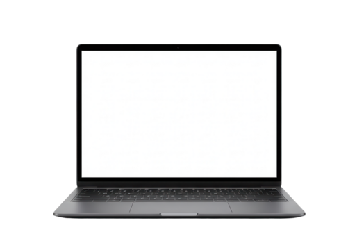 Modern Laptop, blank screen