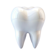tooth on white background