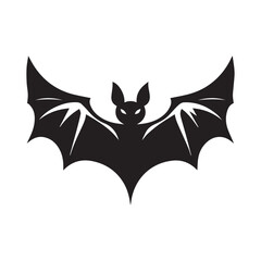 Bat Shape Silhouette Art
