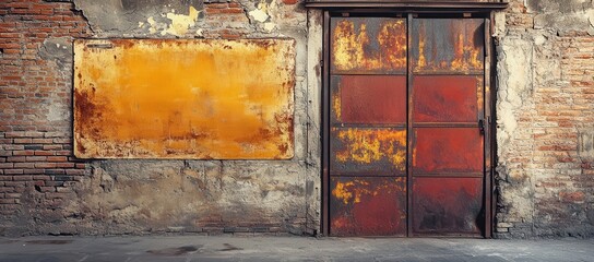 Rusted Metal Door and Wall
