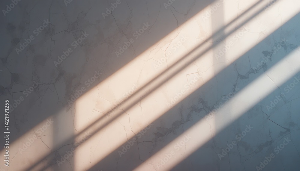 Poster dynamic light shadows creating patterns on wall indoor space photography natural environment close-u