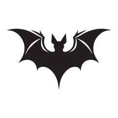 Fototapeta premium Flying Bat Silhouette Design 