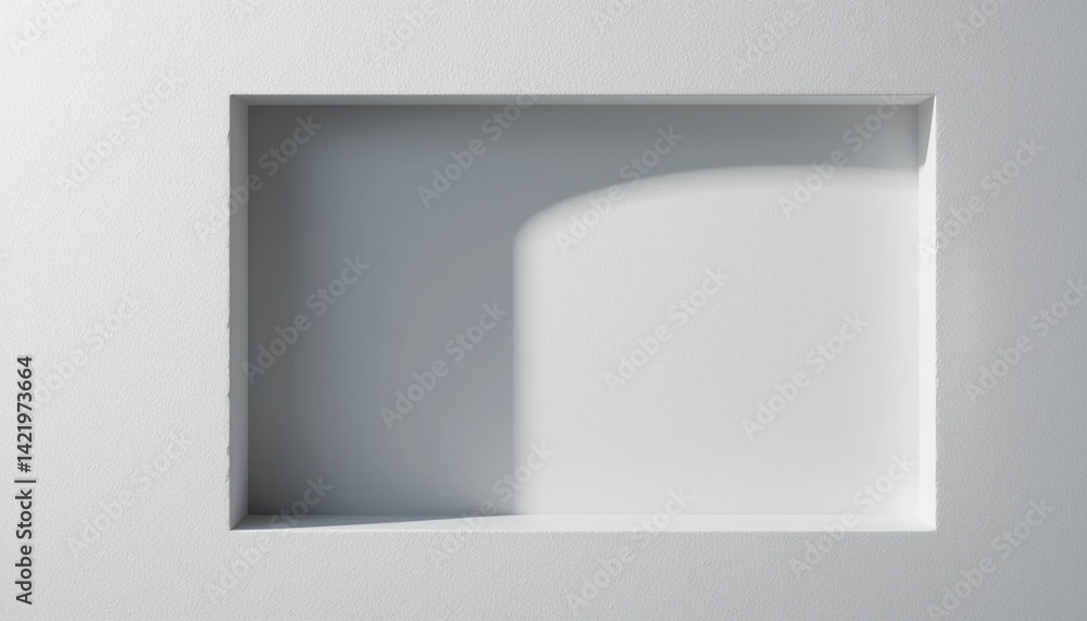 Poster minimalist architectural design abstract space digital art modern environment top-down view light an