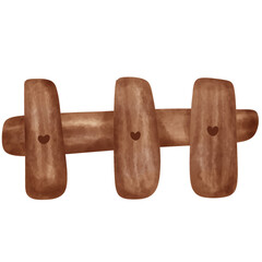 Wooden fence