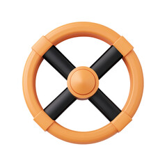 Obraz premium Exploring steering wheel design automotive industry graphic art. Isolated on transparent background, png.