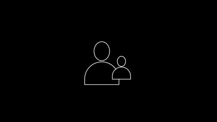 Group Profile Users Icon, add user Icon, Double person user