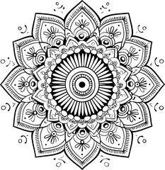 Intricate mandala design illustration