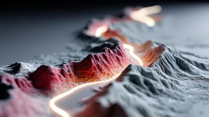 Detailed Visualization of Customer Journey Path Over a Dynamic Landscape Model