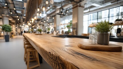 Modern Workspace with Bright Ambiance and Natural Elements for Creative Collaboration