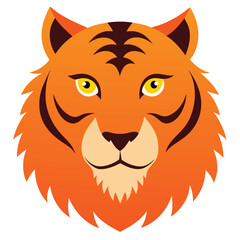 Aggressive Tiger Head – Wildlife Logo Vector Design