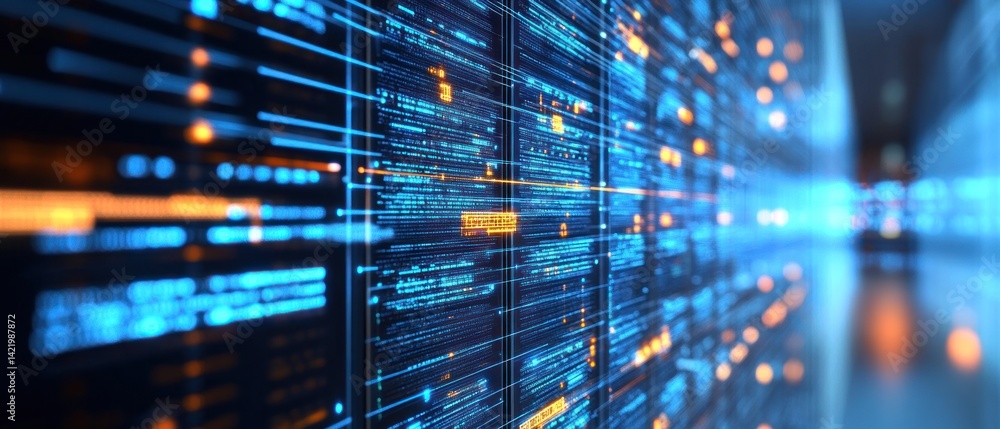 Poster digital data stream: a visualization of modern technology