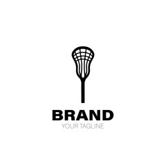 Lacrosse Logo. Lacrosse Logo Design. Lacrosse Logo Brand. Lacrosse Logo Vector Design Isolated on White Background