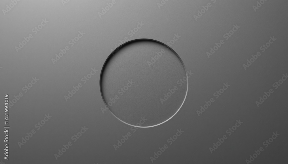 Poster circular design element minimalist aesthetic digital artwork abstract environment close-up viewpoint