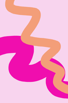 pink and orange abstract background with free space
