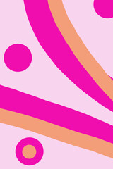 pink and orange abstract background with free space