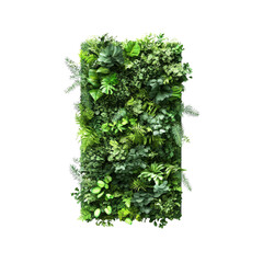Naklejka premium Lush Vertical Garden Wall Panel - Greenery Texture for Interior Design
