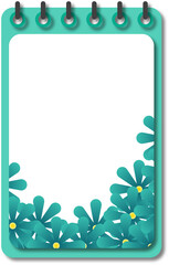 Floral Notebook Frame