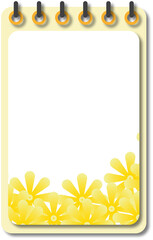Floral Notebook Frame