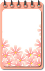 Obraz premium Floral Notebook Frame