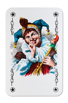 Playing card Joker three of three from a French card game