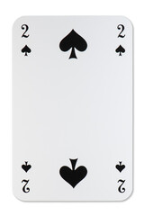 Playing Card Two of Spades French Deck