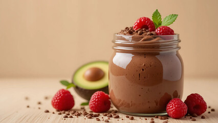 Healthy Dark Chocolate Mousse with Avocado