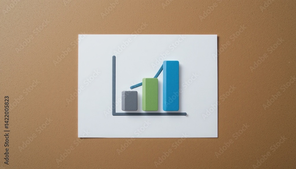 Poster analyzing business growth trends through graphs office setting infographic design professional envir
