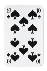 Playing Card Ten of Spades French Deck