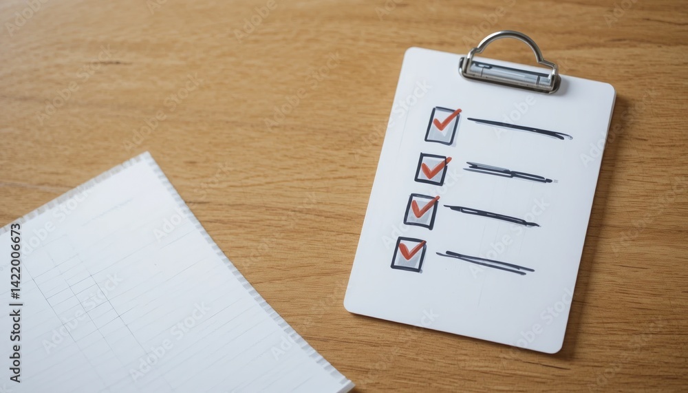 Poster Organizing tasks effectively checklist management for improved productivity at home or office visual guide minimalistic design practical approach