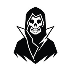 grim reaper sculpted from broken bones